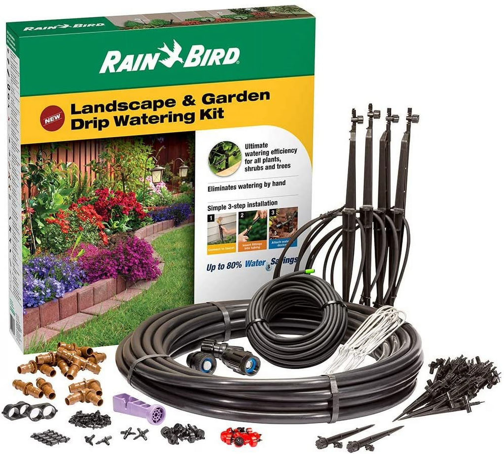 Drip Irrigation Watering Kit with Drippers, Micro-Bubblers and Micro-Sprays K84858