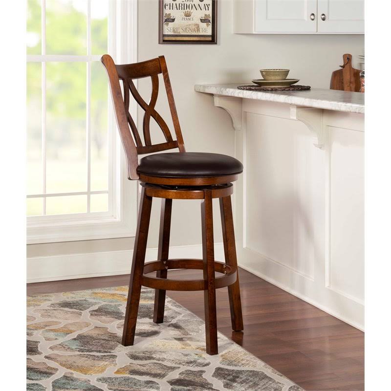 Rustic Oak Barstool Q76703