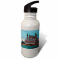 Vintage Postcard Sports Water Bottle 21 oz D1110