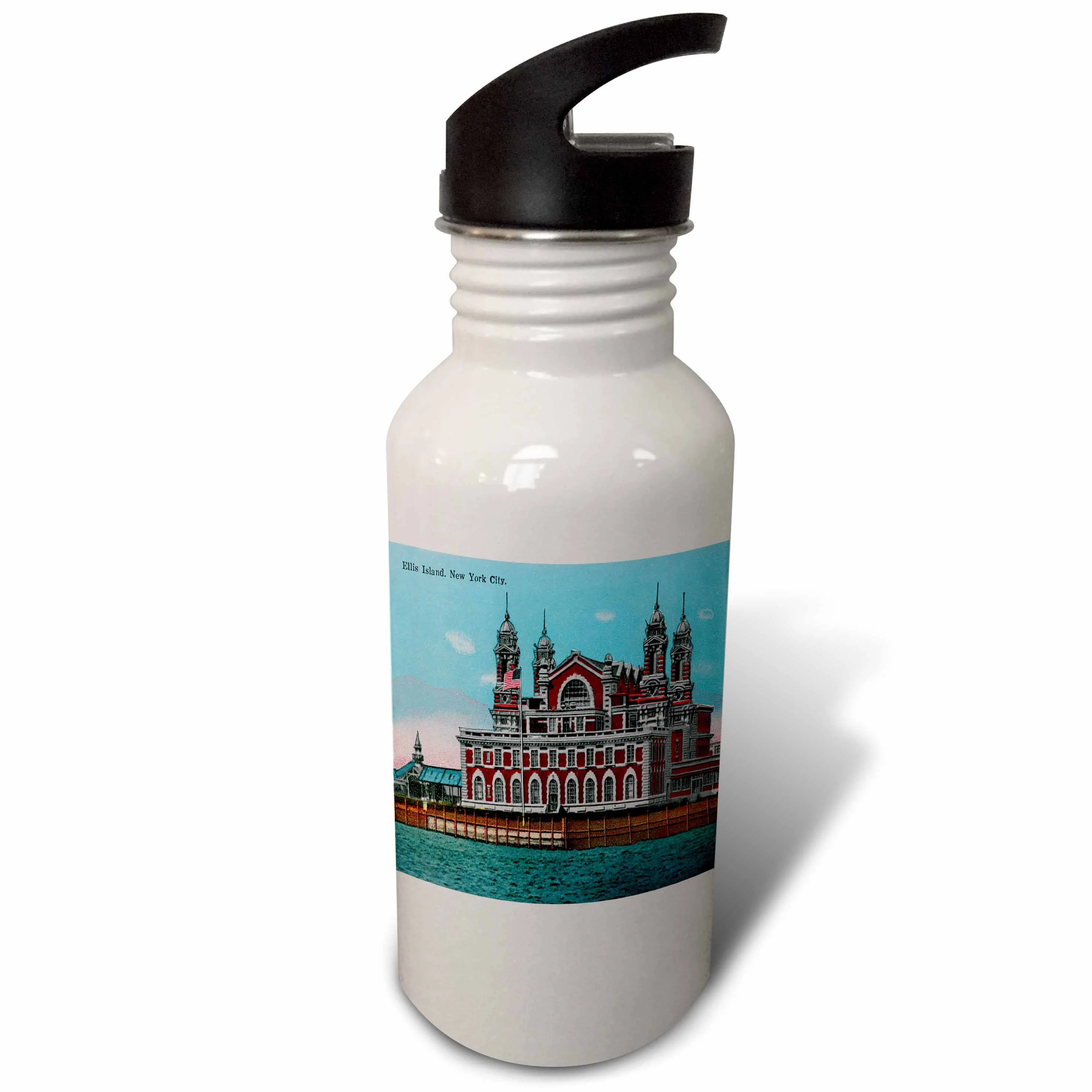 Vintage Postcard Sports Water Bottle 21 oz D1110