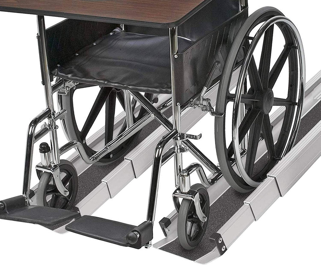 Portable Adjustable 3-5 Ft Wheelchair Ramp with Storage Bag C486