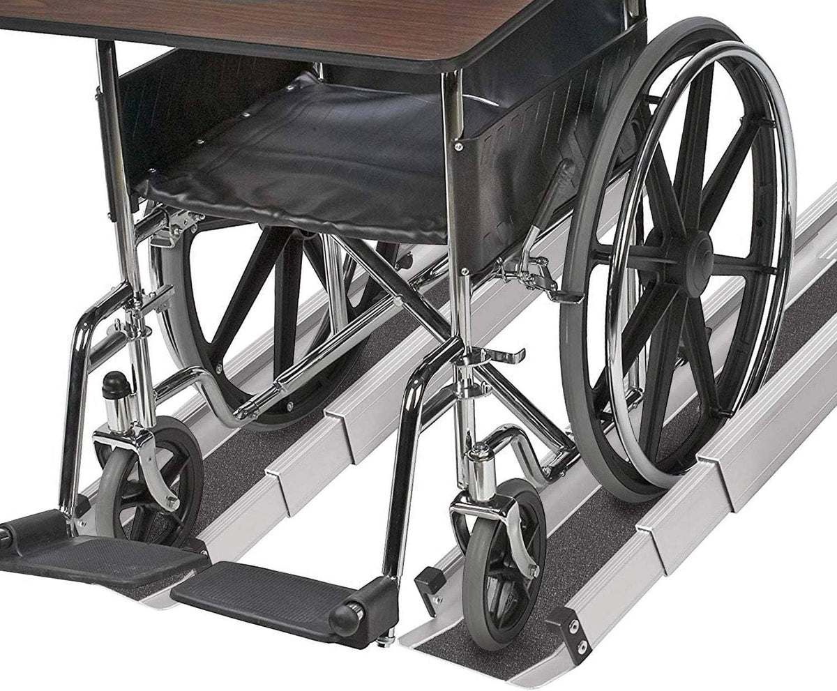 Portable Adjustable 3-5 Ft Wheelchair Ramp with Storage Bag C486