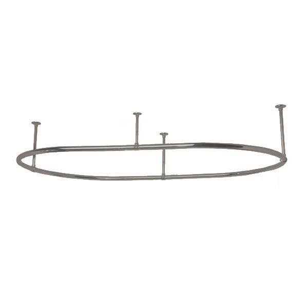 Oval Clawfoot Tub Shower Enclosure 30 x 60 inch B141