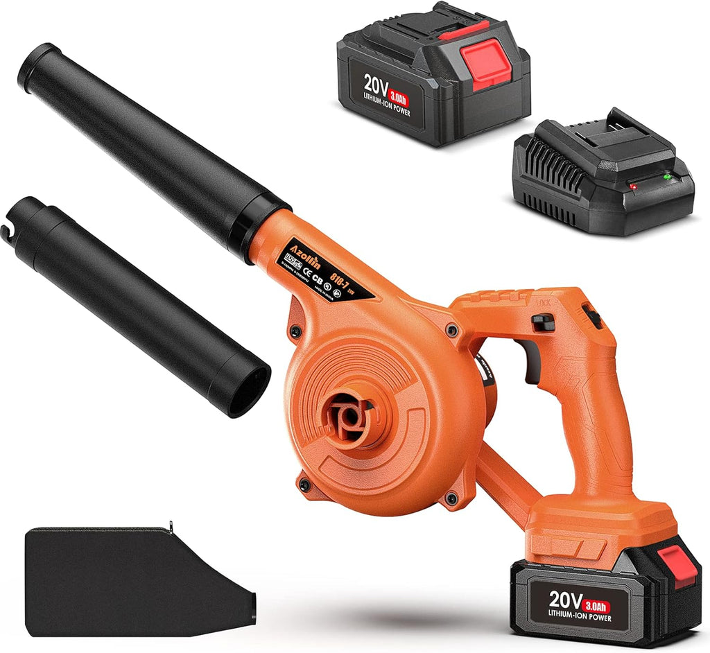 20V Cordless 2-Speed Leaf Blower with 3.0Ah Battery and Charger W7692