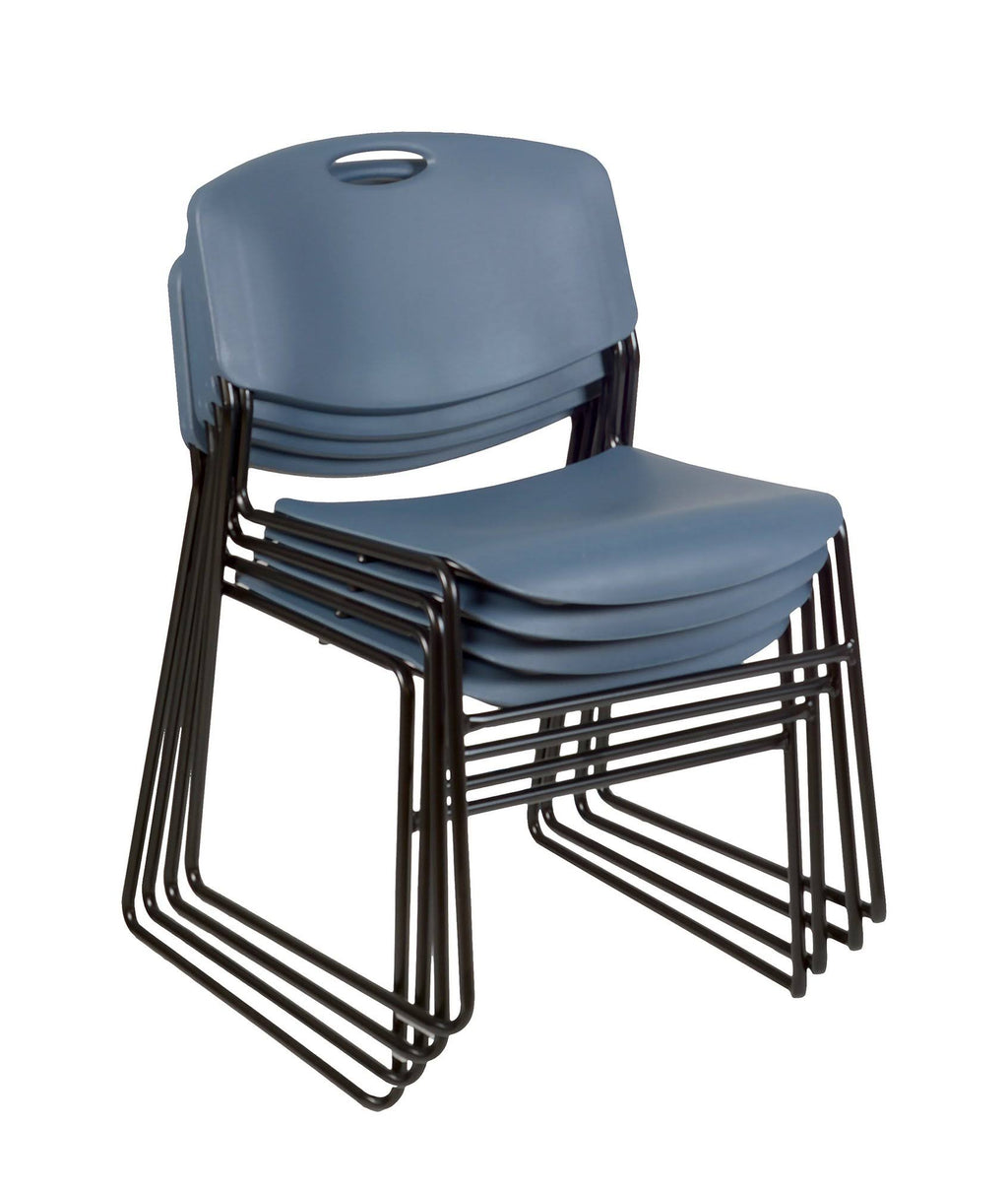 Round Breakroom Table with 4 Stack Chairs P6097