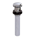 Round Press Pop-Up Drain with Overflow F617
