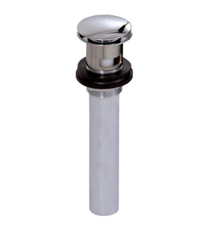 Round Press Pop-Up Drain with Overflow F617