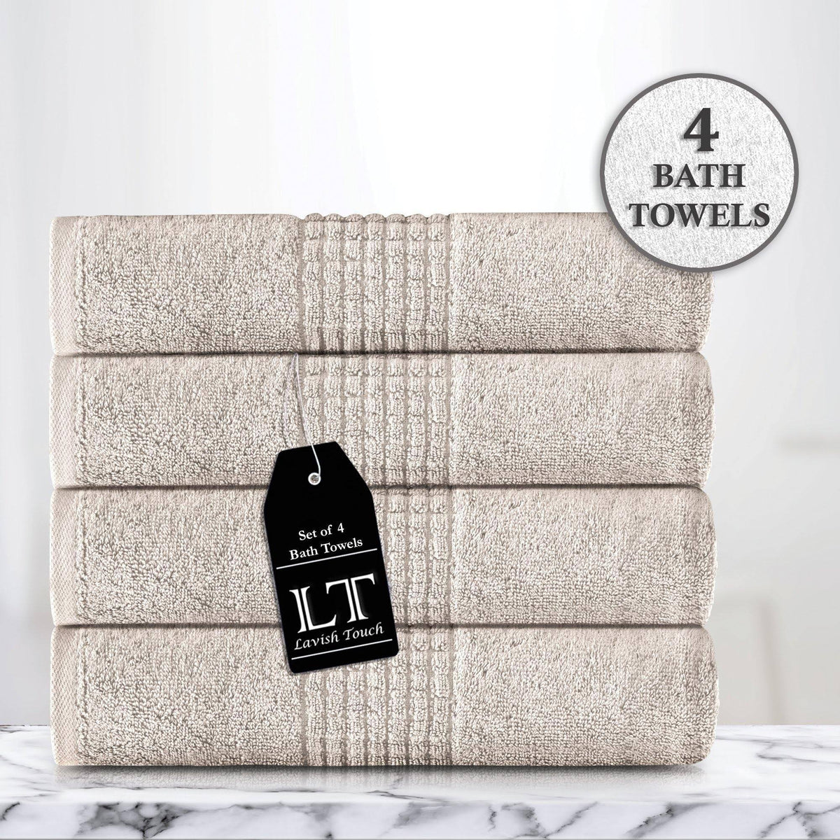 8 PC 100% Egyptian Cotton Towels Set, Orange V73399