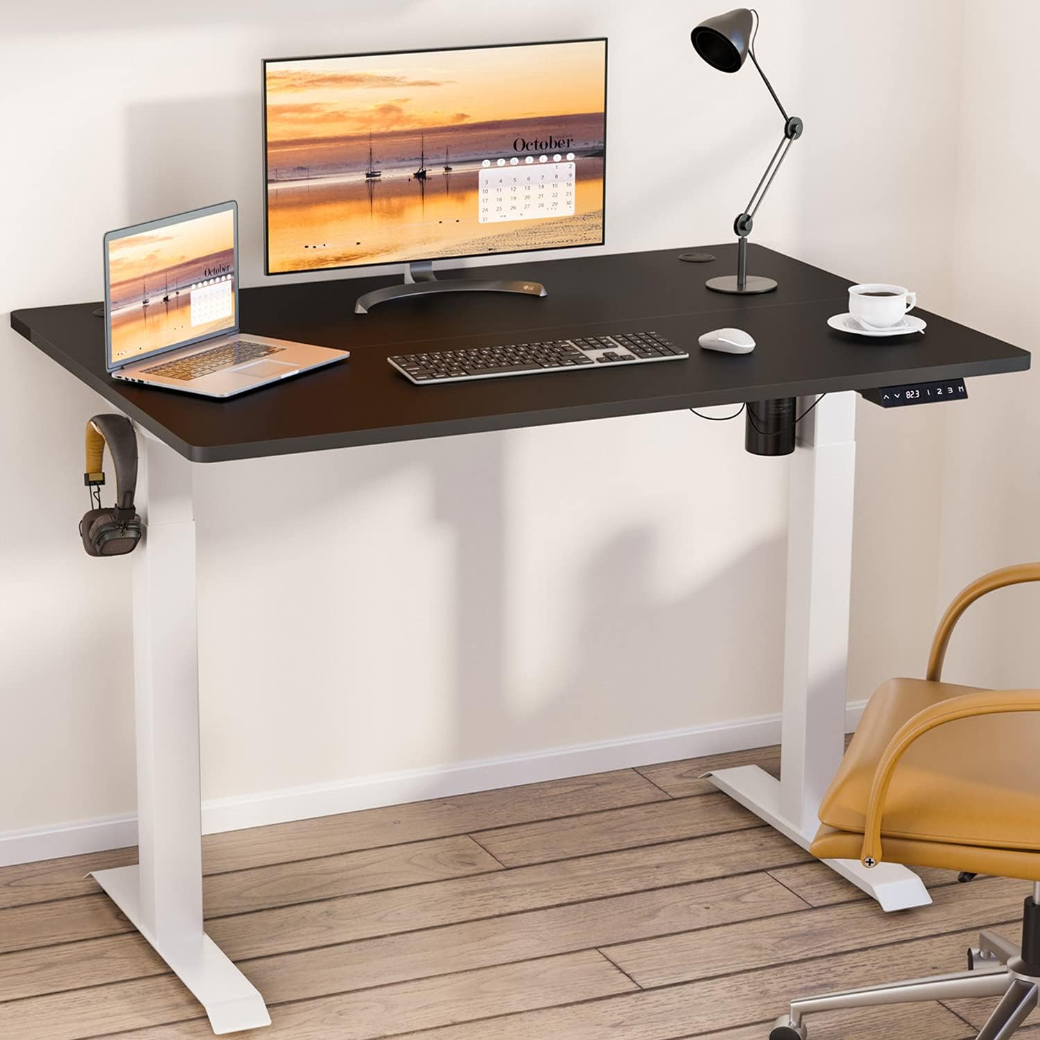 Height Adjustable Electric Standing Desk with Splice Board V6808