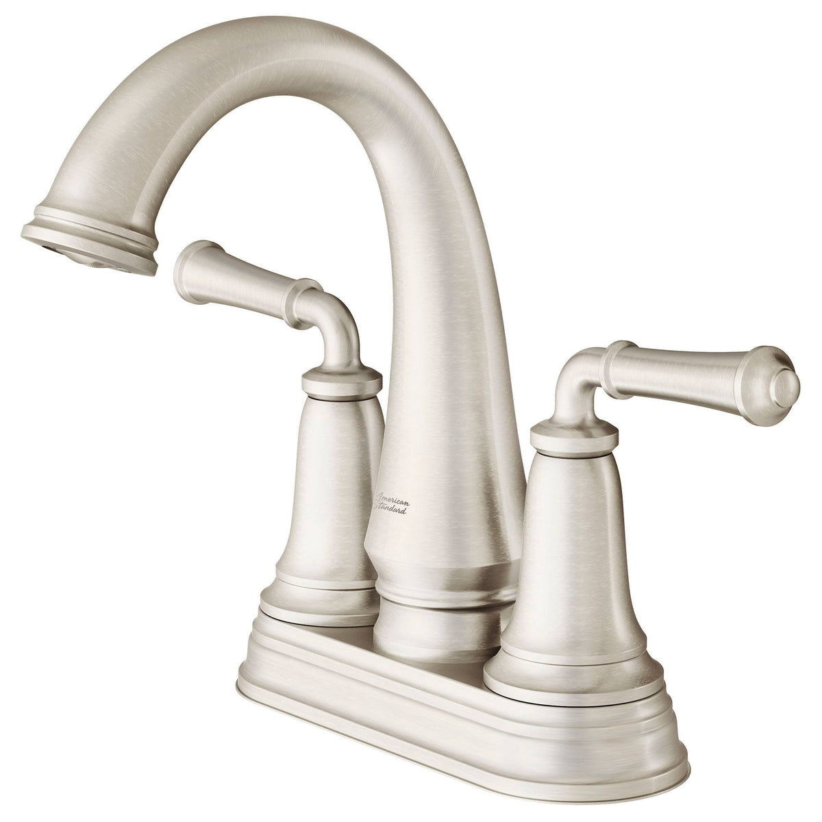 Polished Nickel Centerset Bathroom Faucet with Pop-Up Drain R60556