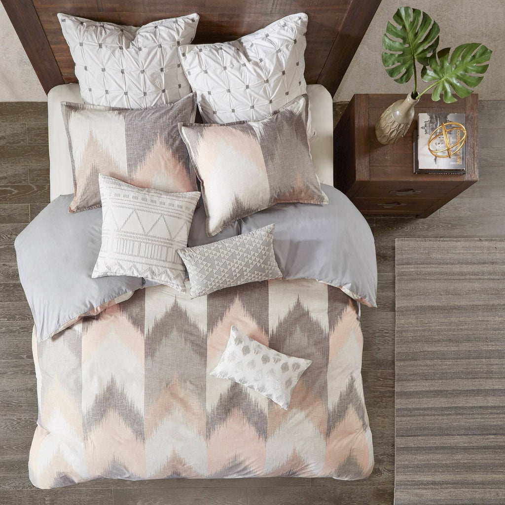 Blush Cotton Printed Comforter 3-Piece Set King Cal King L3073