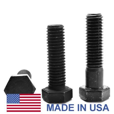 5/16 inch-18 x 3 3/4 inch Coarse Thread Grade 8 Hex Cap Screw Bolt USA Alloy Steel Black Oxide Pk 200 N468