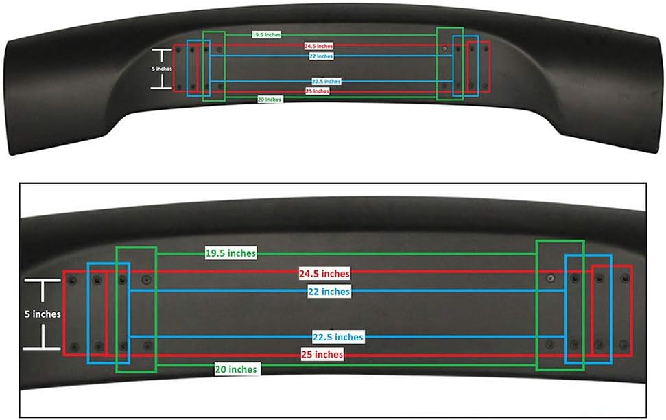 Trunk Spoiler Rear Spoiler Wing Tail Lid Deck Lip O2254