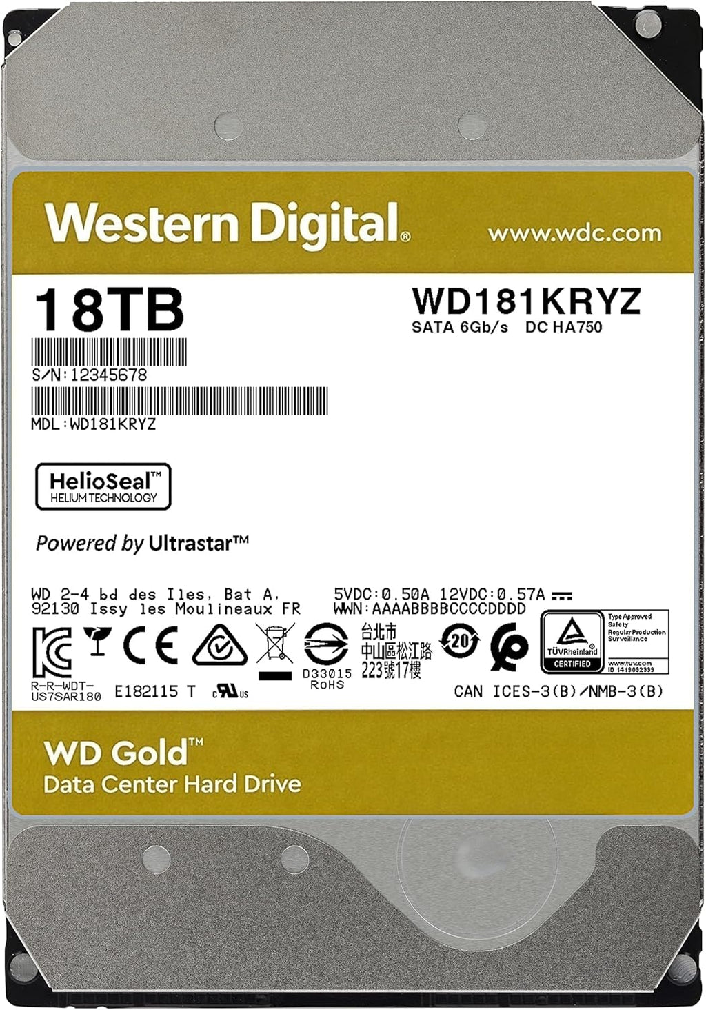 8TB 7200 RPM SATA 6 Gb/s Internal Hard Drive S827423