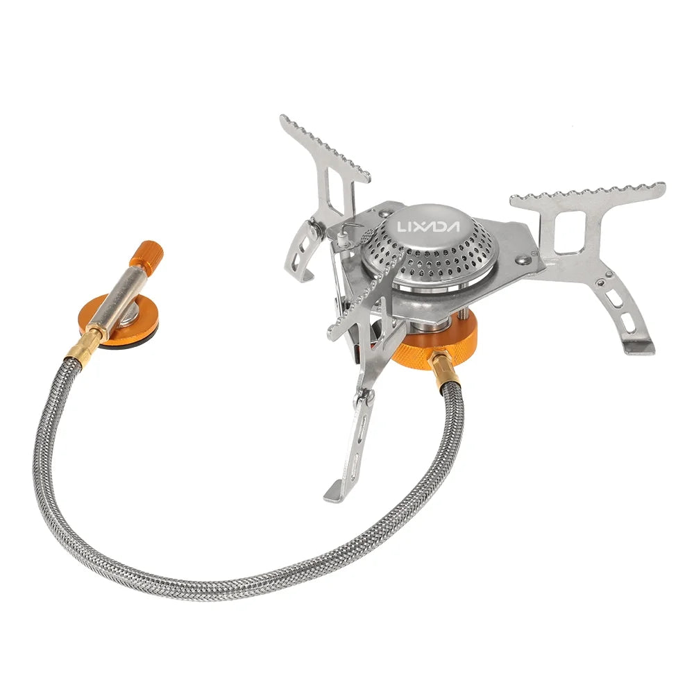 Camping Foldable Gas Set with Gas Conversion Head Adapter J18210