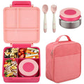 Black Bento Lunch Box Set with 8oz Soup Thermo and Insulated Lunch Bag T89147