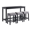 Black Multipurpose Bar Table Set I304