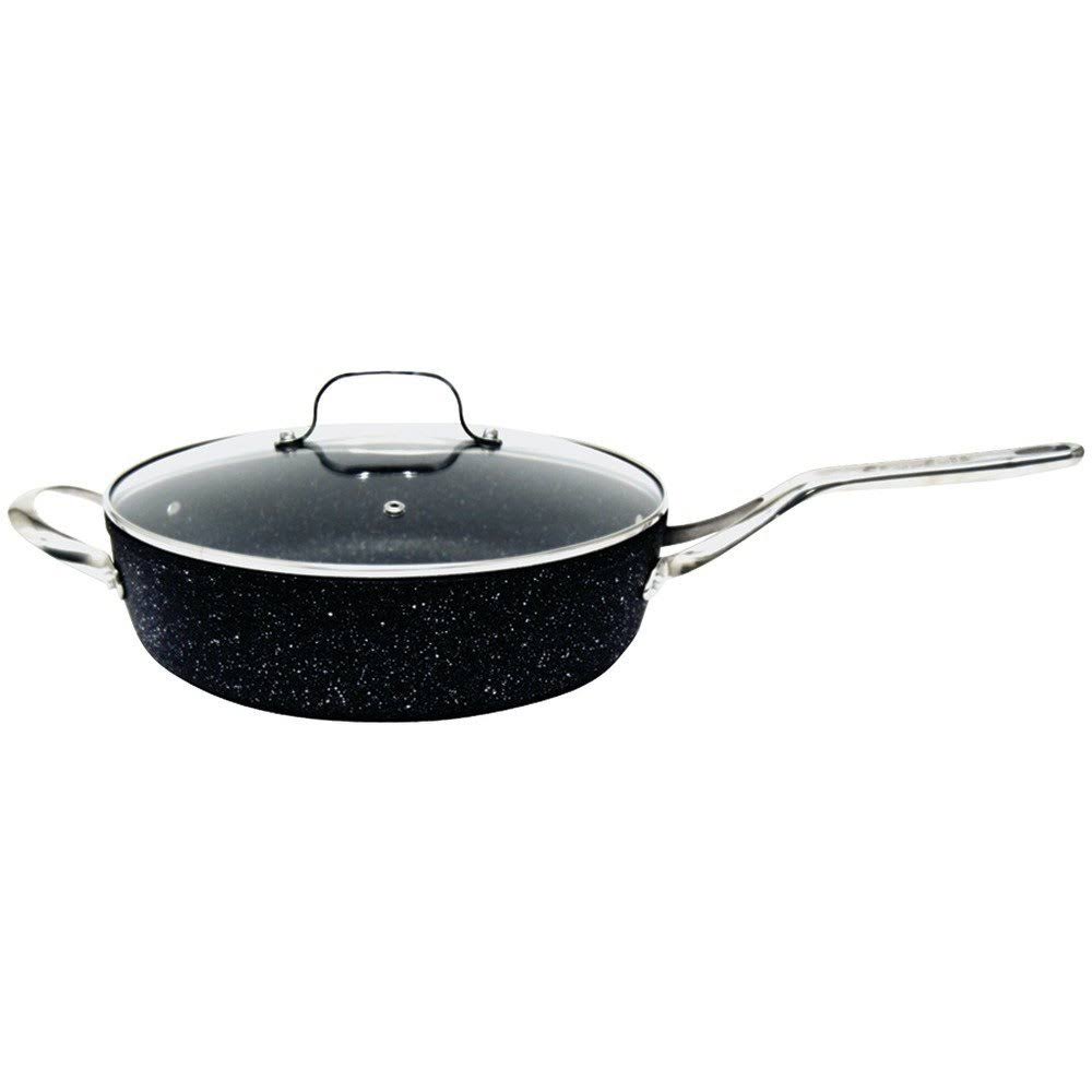 11 in. Deep Saute Pan with Glass Lid Stainless Steel M9843
