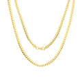 18K Yellow Gold Solid Miami Cuban Link Chain Pendant Necklace 16" - 30" A403