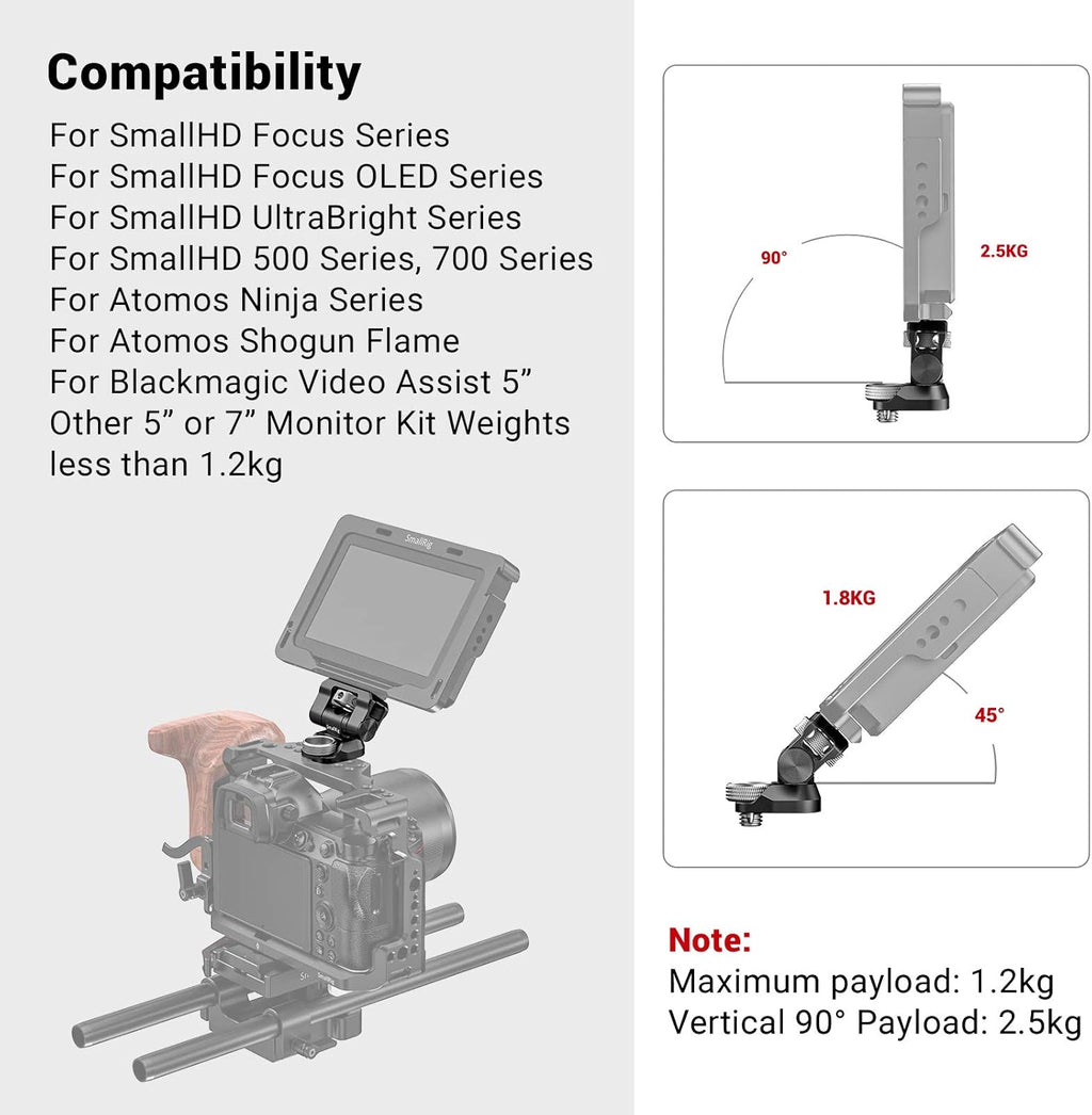 Swivel and Tilt Monitor Mount with Locating Pins Y72339