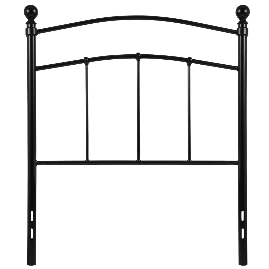 Black Metal Twin Size Headboard H739354