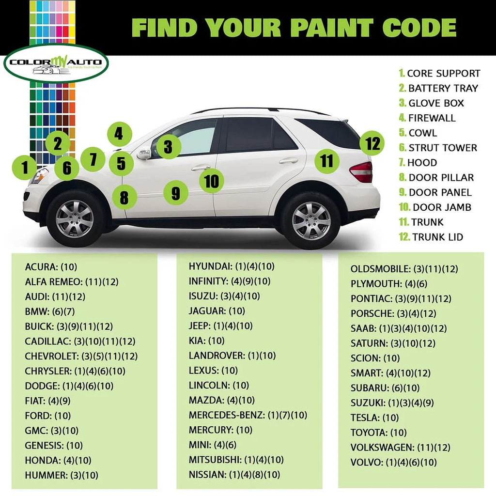 66 Single Stage Automotive Paint 1 Oz Bottle Y173