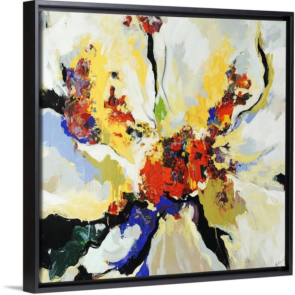 Black Float Frame Canvas Art D77323