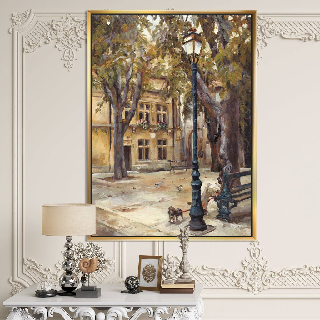 Grey Gold Framed Canvas 16 in. Wide x 32 in. High R3286