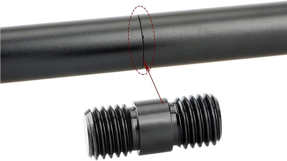 15mm Rod 8 Inch and 12 Inch with M12 Thread Rod Connector Rod Cap Extend to 20 Inch Rods, Pack of 2 V599