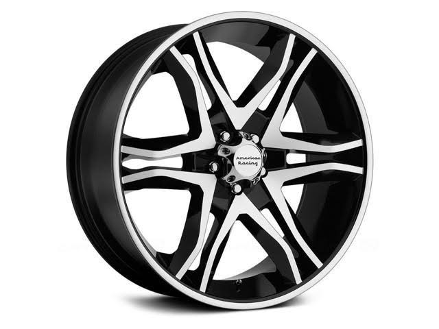 Black/Machined Wheel Rim 20x8.5 inch V524