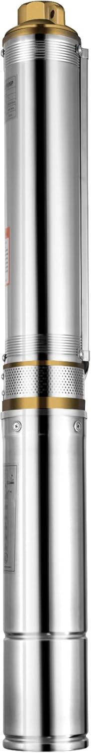 1 HP 33GPM 207ft Head Submersible Stainless Steel Well Pump H593418