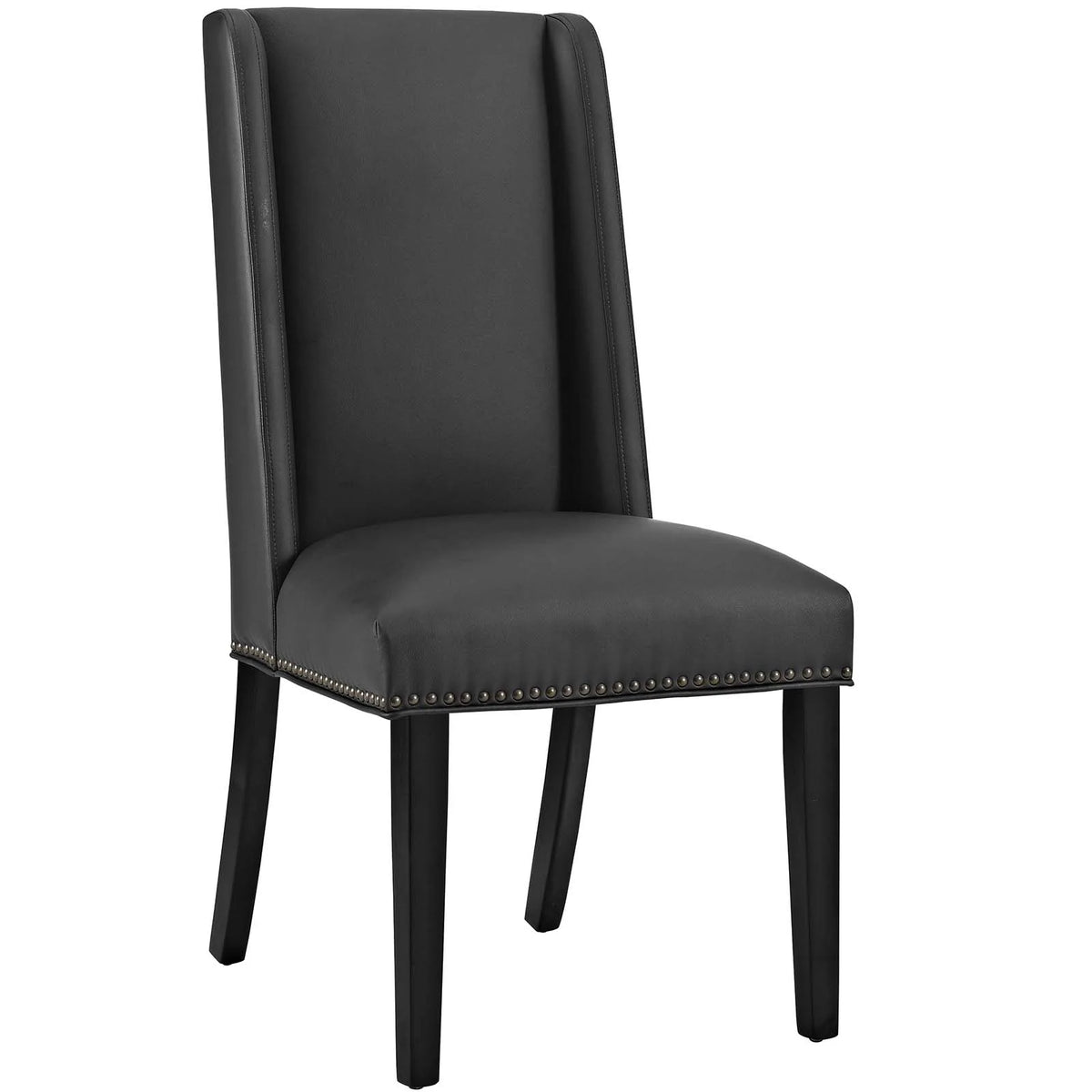 Black Vegan Leather Dining Chair A97673
