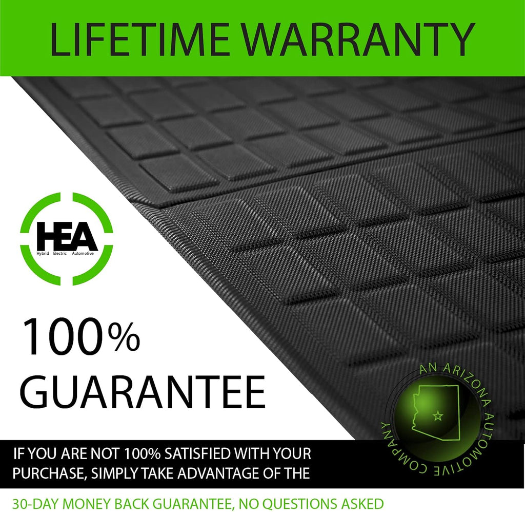 Black 3D All Weather Floor Mats for Tesla Model Y H436529
