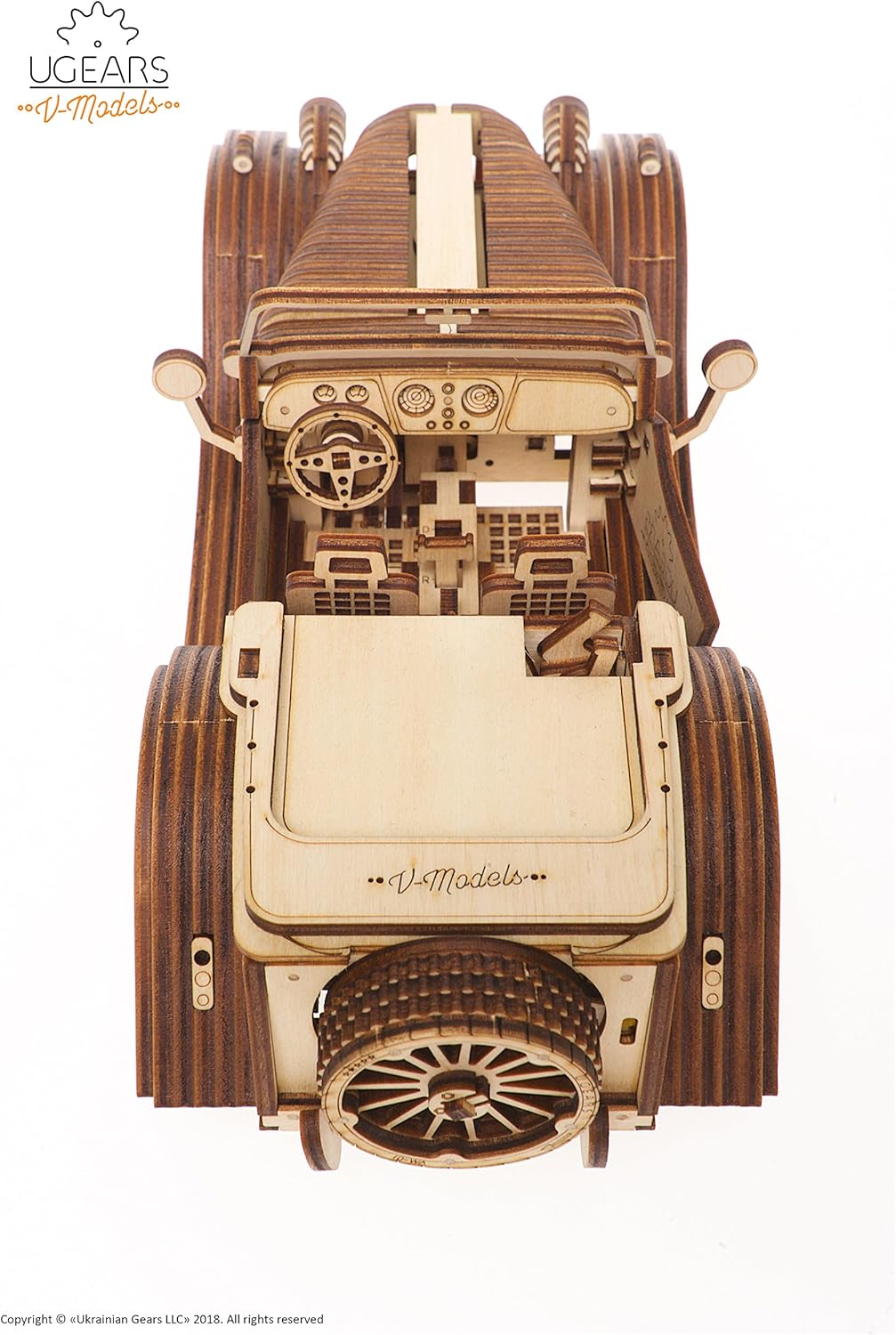 3-D Wooden Puzzle Roadster Y756