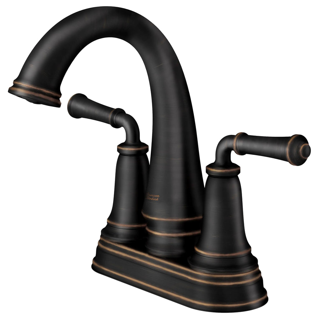 Polished Nickel Centerset Bathroom Faucet with Pop-Up Drain R60556