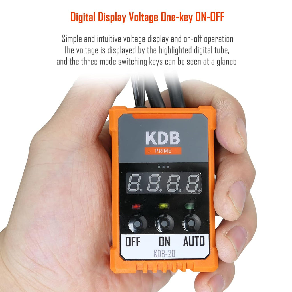12V Car Battery Protector Voltage Disconnect Switch Kit with LED Digital Voltmeter Display B71020