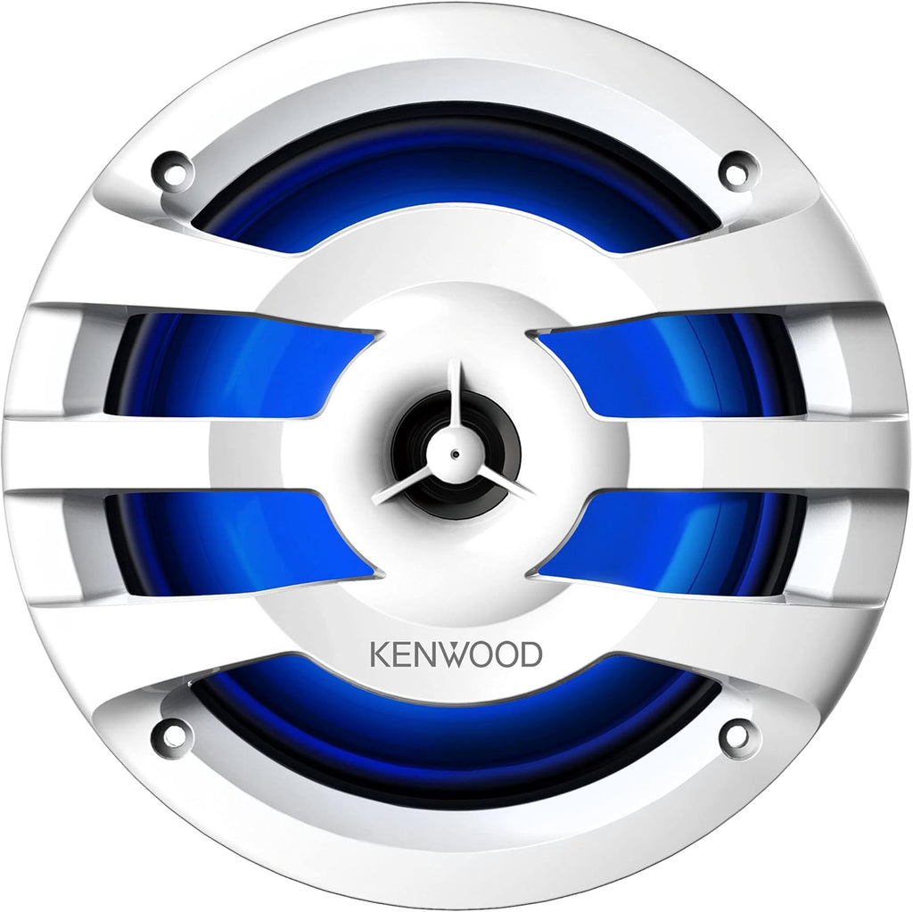 6-1/2" 2-Way Marine Speakers with Grilles (Pair) with Built-in LED Lights K1409