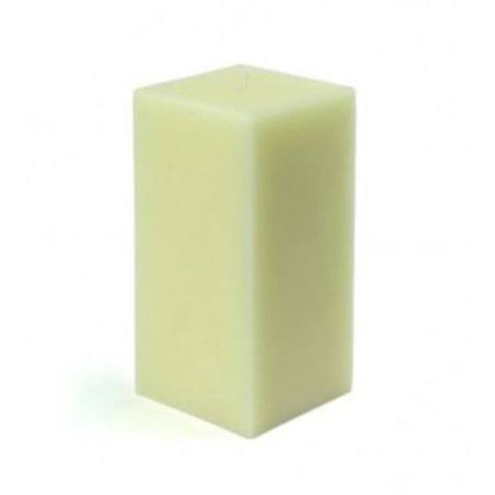 Ivory Square Pillar Candle Set of 12 C140836