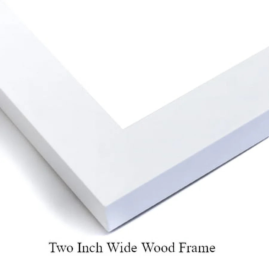 26x26 White Wood Framed Museum Art Print P6763