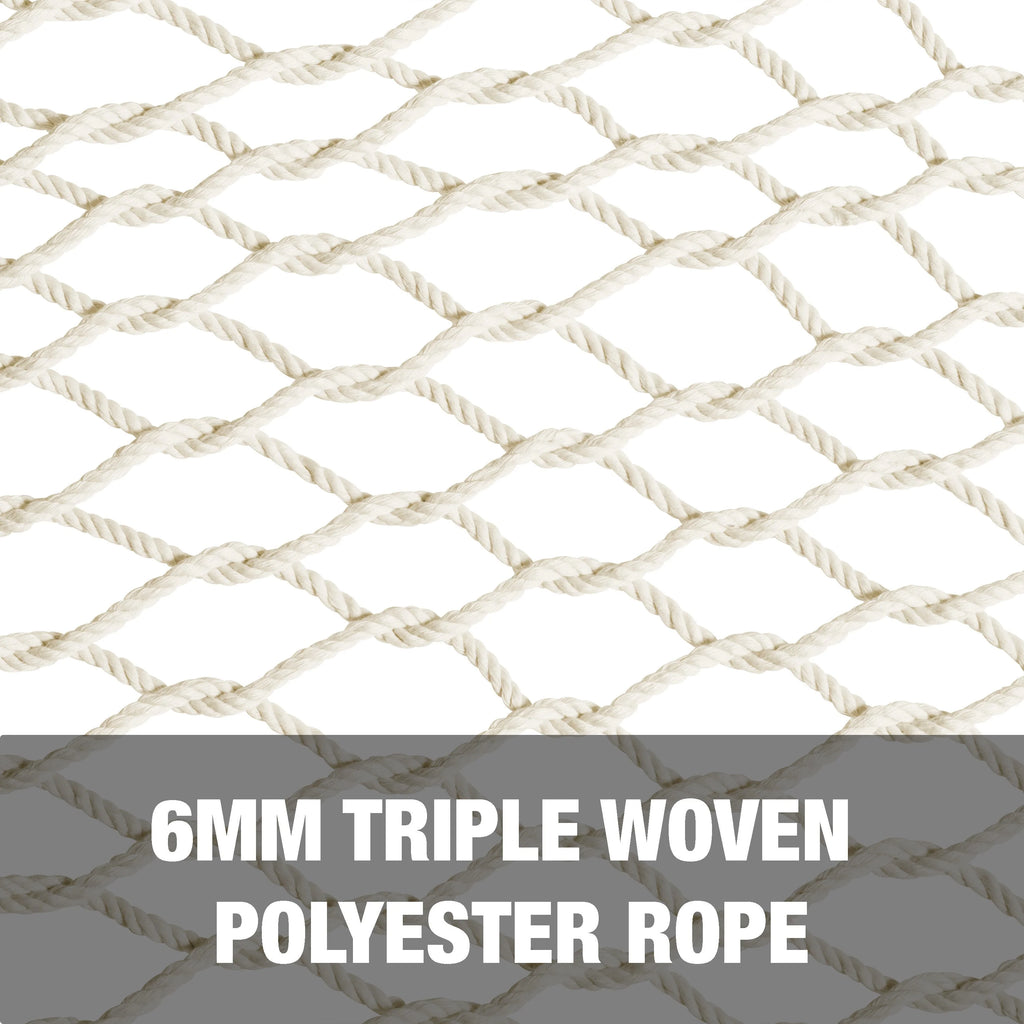 White Cotton Rope Hammock with Spreader Bar, 60-in. Wide, 450 lb. Capacity W165993