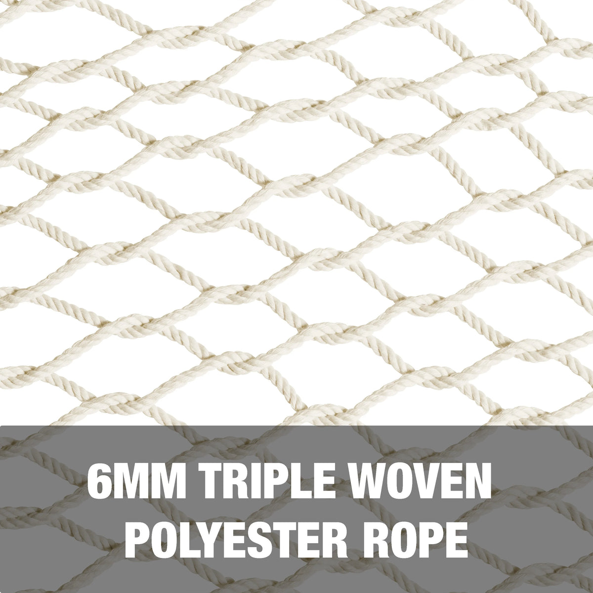 White Cotton Rope Hammock with Spreader Bar, 60-in. Wide, 450 lb. Capacity W165993