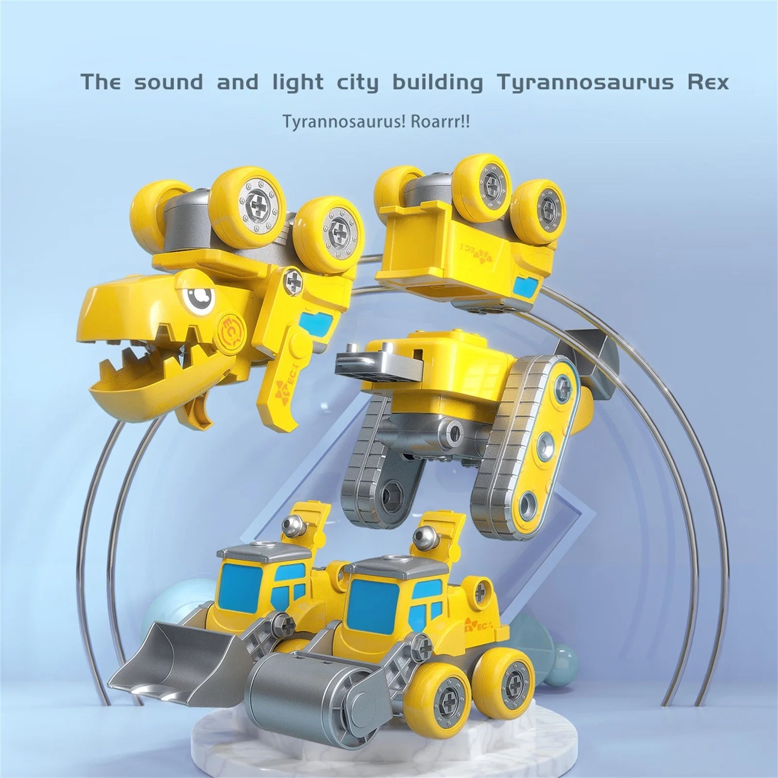 5 in 1 Take Apart Dinosaur Toys Set with Electric Drill I51812