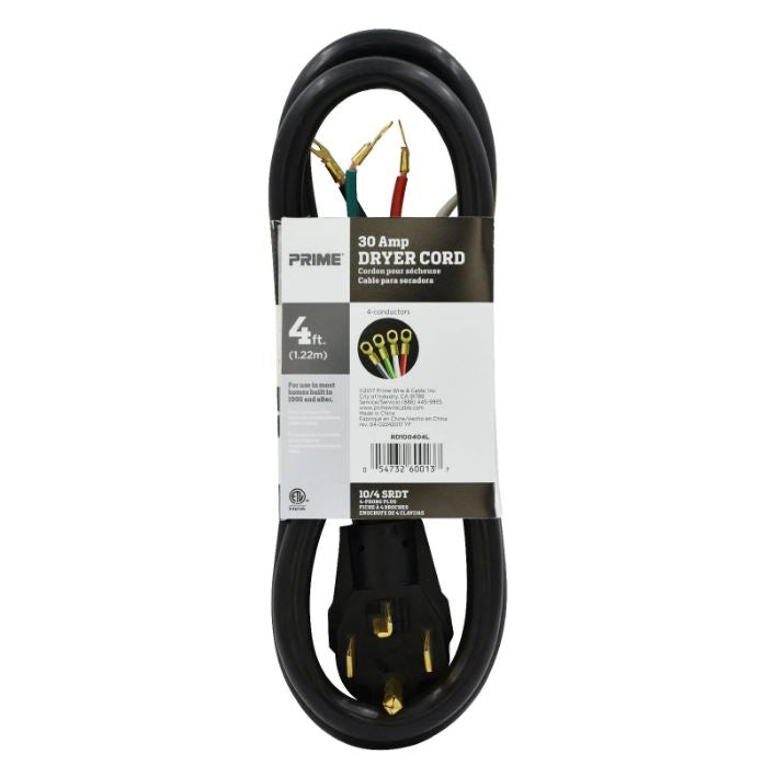 4 Pack 4 Wire Dryer Cord R290974