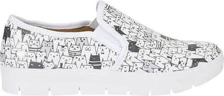 White/Black Cats 8.5 Shoes T599