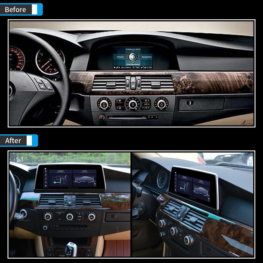 Blue Anti-Glare Vertical Screen 10.25 Android 11 Auto Carplay Snapdragon 662 8 Core 4+64GB for BMW E60 E61 CCC M833622