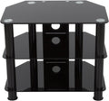 Black Glass TV Stand N1456