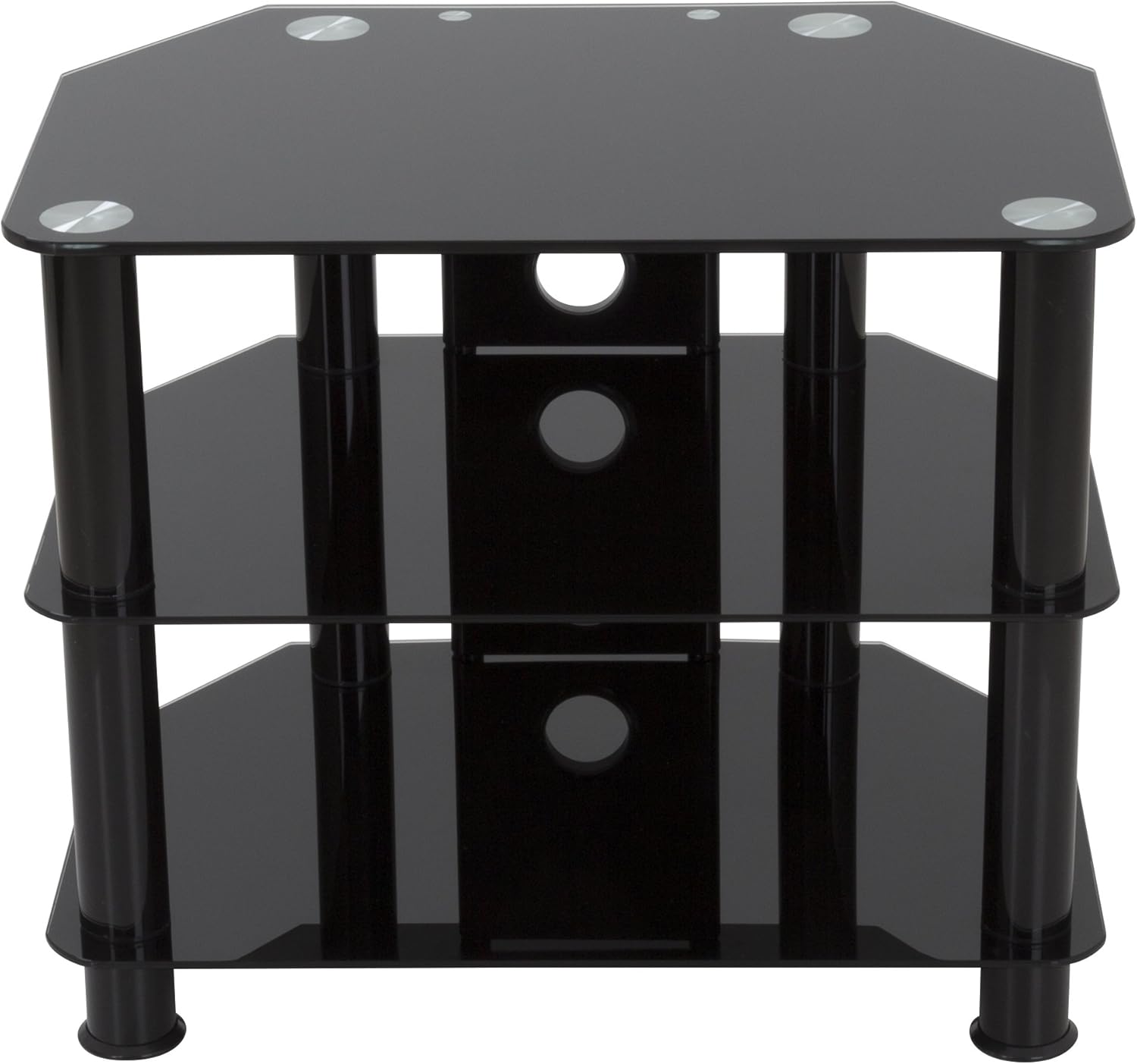 Black Glass TV Stand N1456