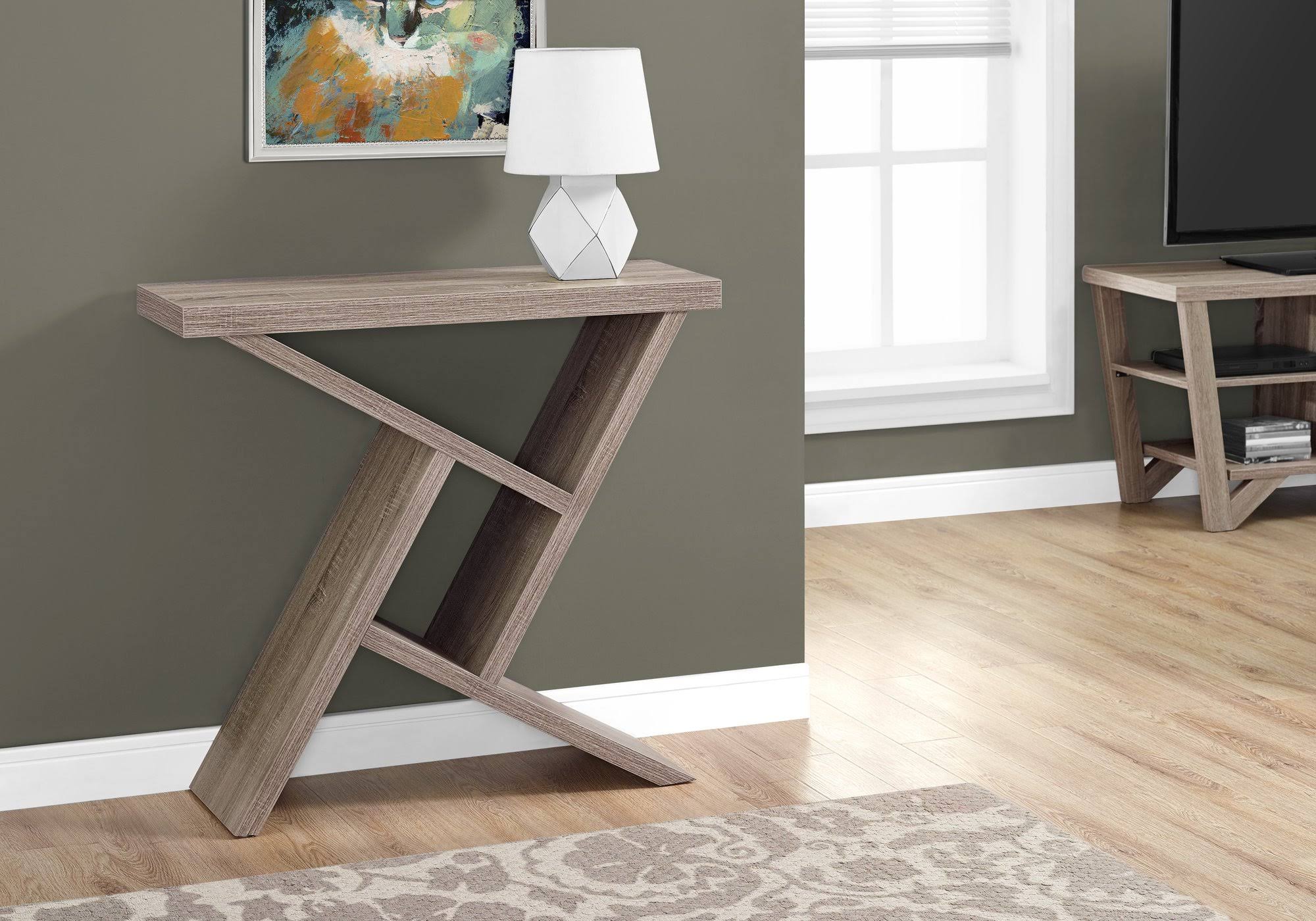 Dark Taupe Hall Console Table O162