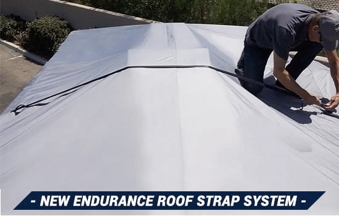 Gray Fifth Wheel Trailer Cover for 33 - 34 Feet L563