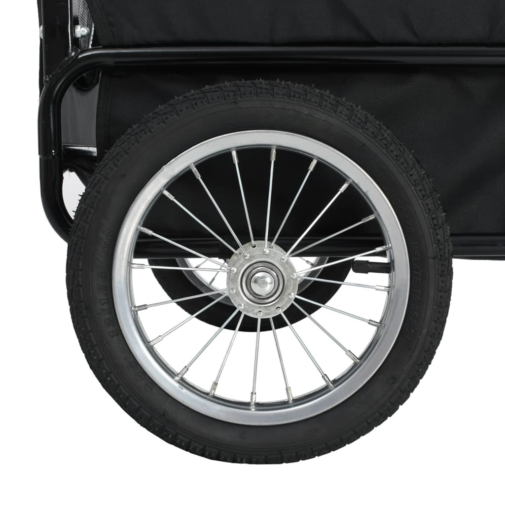 Gray and Blue Pet Bike Trailer Jogging Stroller U60511